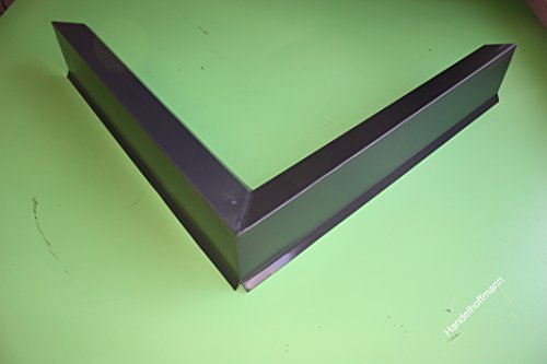 Hoffmann 90° Ecke Alu Natur für Ortgangblech Flachdach 0,8 mm stark, Schenkellänge ca.25cm je Seite von Hoffmann