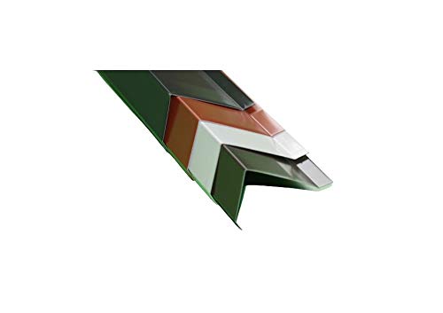 Ortgangblech für Flachdach 2 m lang Aluminium farbig 0,8 mm (klein, Anthrazit) von Hoffmann
