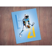 Ladainian Tomlinson San Diego Chargers Kunstdruck | Modernes Fußball Poster von HoffmannToons