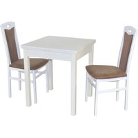 HOFMANN LIVING AND MORE Essgruppe "3tlg. Tischgruppe", (Spar-Set, 3 tlg., 3tlg. Tischgruppe), Stühle montiert von Hofmann Living And More