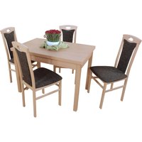 HOFMANN LIVING AND MORE Essgruppe "5tlg. Tischgruppe", (Spar-Set, 5 tlg., 5tlg. Tischgruppe), Stühle montiert von Hofmann Living And More
