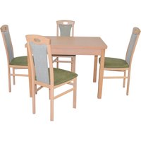 HOFMANN LIVING AND MORE Essgruppe "5tlg. Tischgruppe", (Spar-Set, 5 tlg., 5tlg. Tischgruppe), Stühle montiert von Hofmann Living And More