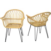 HOFMANN LIVING AND MORE Esszimmersessel, 2er-Set, handgeflochten von Hofmann Living And More