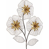 HOFMANN LIVING AND MORE Wanddekoobjekt "Wanddeko Blumenbouquet" Wanddekoration, Motiv Blüten, aus Metall HOFMANN LIVING AND MORE Wanddekoobjekt "Wanddeko Blumenbouquet" Wanddekoration, Motiv Blüten, aus Metall von Hofmann Living And More