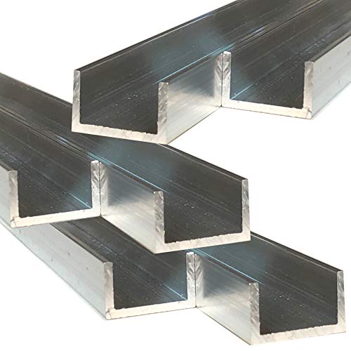 Alu U-Profil 15 x 25 x 15 x 2 mm Aluminium AlMgSi0,5 U-Stab Profil Aluprofil U-Stange (6, 100 cm) von Hofmann & Pabst