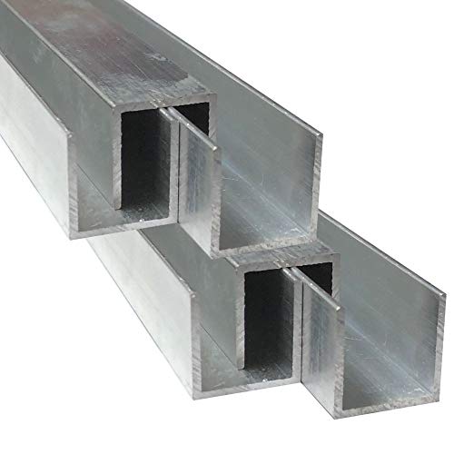 Alu U-Profil 20 x 20 x 20 x 1,5 mm Aluminium AlMgSi0,5 U-Stab Profil Aluprofil U-Stange (2, 50 cm) von Hofmann & Pabst