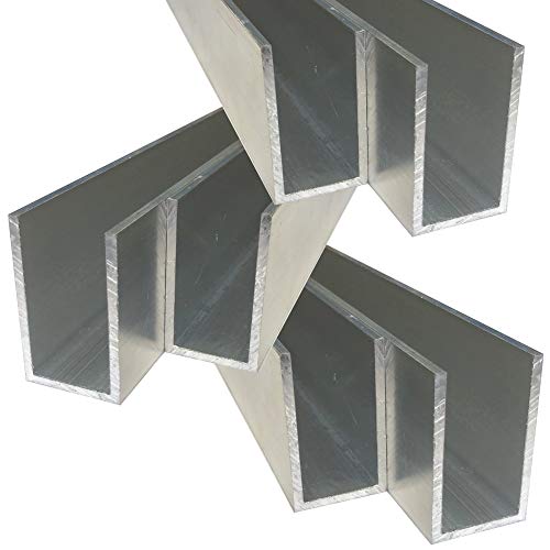 Alu U-Profil 50 x 30 x 50 x 3 mm Aluminium AlMgSi0,5 U-Stab Profil Aluprofil U-Stange (1, 100 cm) von Hofmann & Pabst