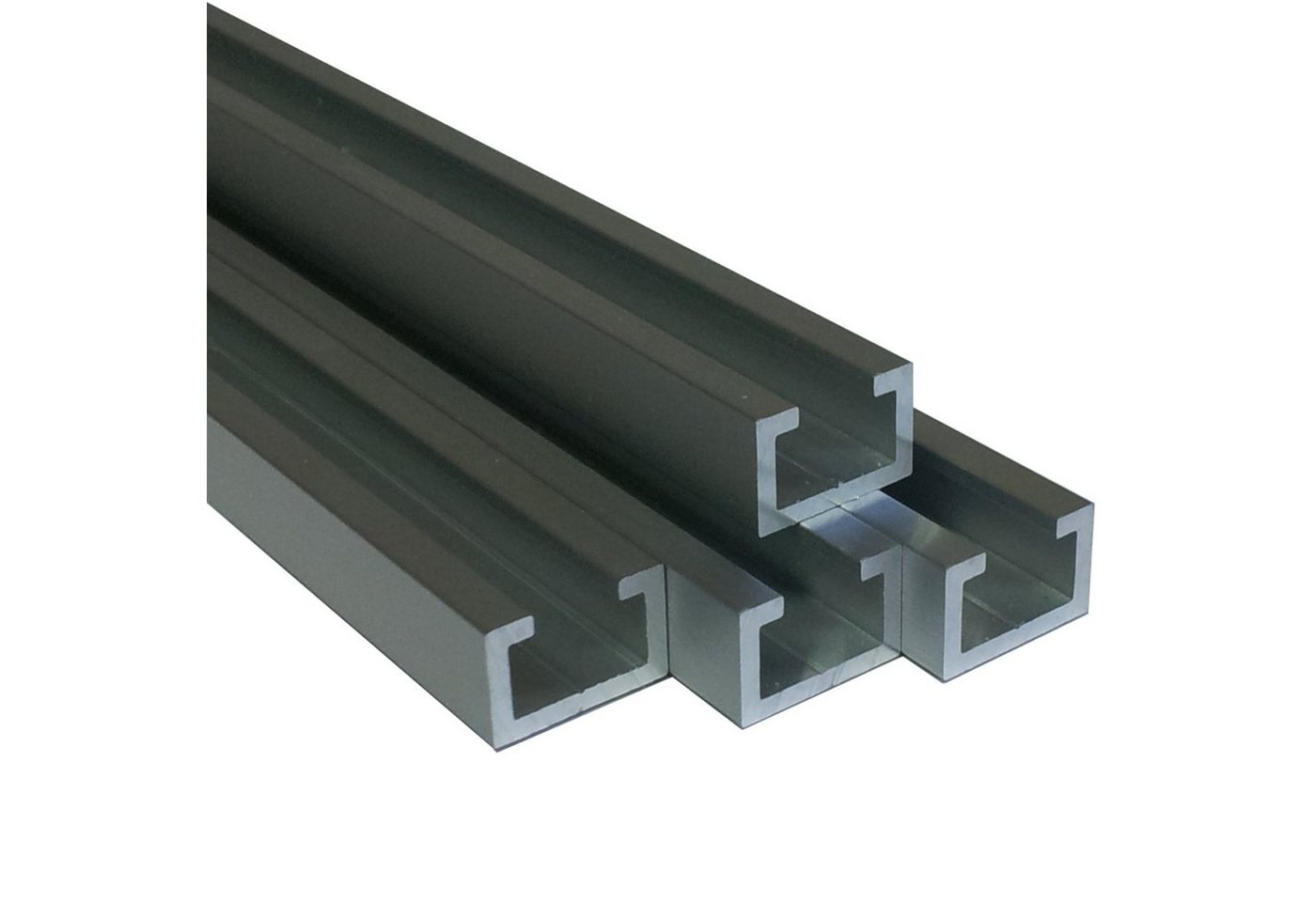Hofmann & Pabst Profil Alu C-Profil silber eloxiert EV1 11 x 17 x 4,5 x 2 mm (C-Profil silber eloxiert, 100cm), silber eloxiert, Legierung AlMgSi0,5, 11x17x4,5x2mm von Hofmann & Pabst