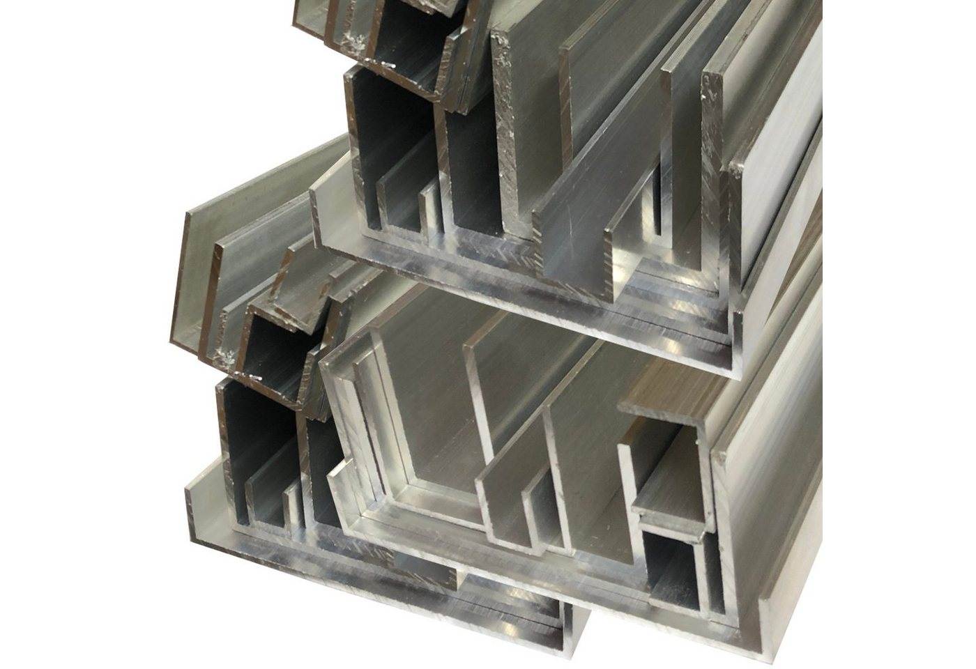 Hofmann & Pabst Profil Alu U-Profil 10 x 20 x 10 x 2 mm Aluprofil Abdeckprofil Aluminium (Alu U-Profil 10x20x10x2mm, 50cm), pressblank, Legierung: AlMgSi0,5, U-Profil, Alu U-Profil von Hofmann & Pabst