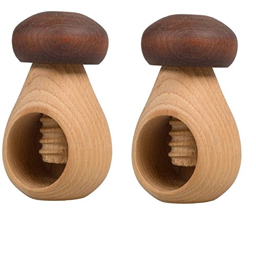 NEUSTANLO 10ner Pack Nussknacker Pilz Braun - mit Schraubgewinde aus Buchenholz NEUSTANLO 10ner Pack Nussknacker Pilz Braun - mit Schraubgewinde aus Buchenholz von NEUSTANLO