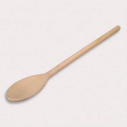 10x HOFMEISTER® Holz-Kochlöffel, 40 cm, Naturprodukt: handgefertigt, plastikfrei, keine Kratzer im Topf, unbehandelt, hitzebeständig, antibakterieller Rührlöffel aus Buche, oval von Hofmeister Holzwaren