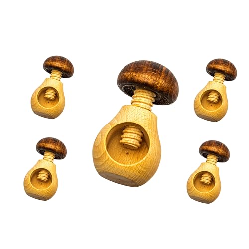 NEUSTANLO | Nussknacker Pilz | 5er Set | Schraubgewinde | Buchenholz | ideal für Walnüsse NEUSTANLO | Nussknacker Pilz | 5er Set | Schraubgewinde | Buchenholz | ideal für Walnüsse von NEUSTANLO