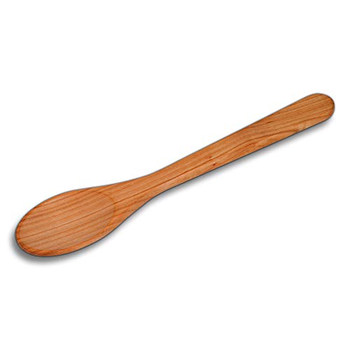 5x HOFMEISTER® Servier-Löffel aus Kirsch-Holz, oval, 32 cm, aus Europa, hitzebeständig, Keine Kratzer im Topf, antibakterieller Rührlöffel, kein Plastik im Essen, robuster Gemüselöffel von Hofmeister Holzwaren