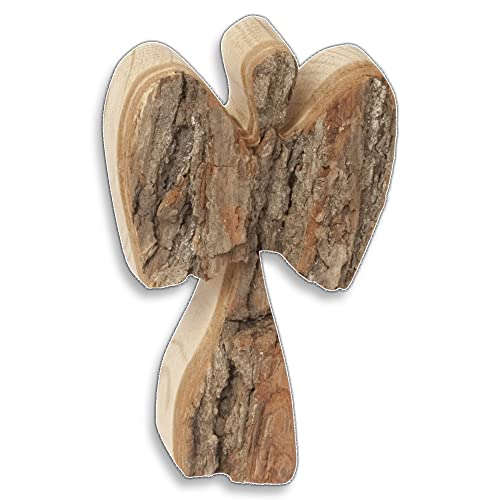 HOFMEISTER® Dekoartikel Engel mit Rinde aus Holz 12 cm von Hofmeister Holzwaren