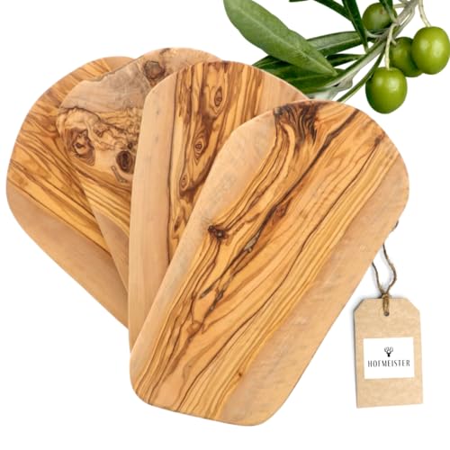 HOFMEISTER® Frühstücksbrettchen-Set, aus Olivenholz, 4-teilig, 4x 30er Frühstücksbretter, 30 cm von Hofmeister Holzwaren