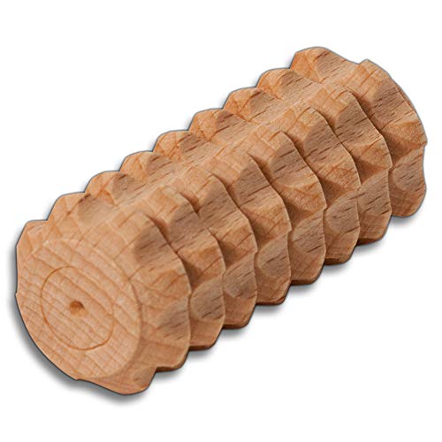 HOFMEISTER® Massage-Gerät aus Buchen-Holz, gegen Verspannungen & Schmerzen, Wellness & Entspannung für die Hand, Naturprodukt aus Europa, Hand-Massage-Roller, 11 cm von Hofmeister Holzwaren