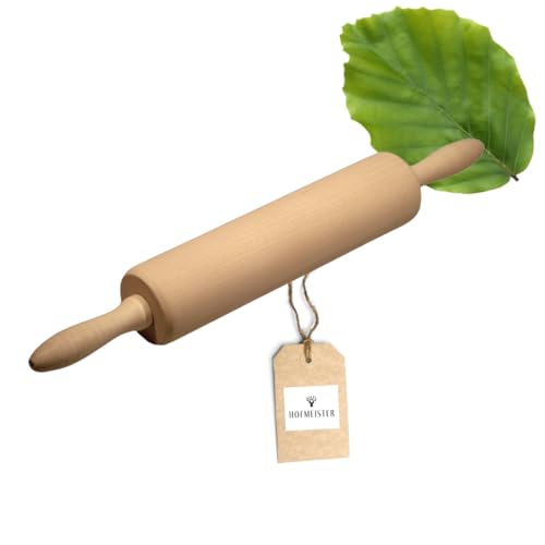 HOFMEISTER® Profi-Teigrolle mit Metallachse, 40 cm, plastikfrei Kochen & backen, Robustes Nudelholz, Teig schnell & gleichmäßig ausrollen, für jedes Backblech von Hofmeister Holzwaren