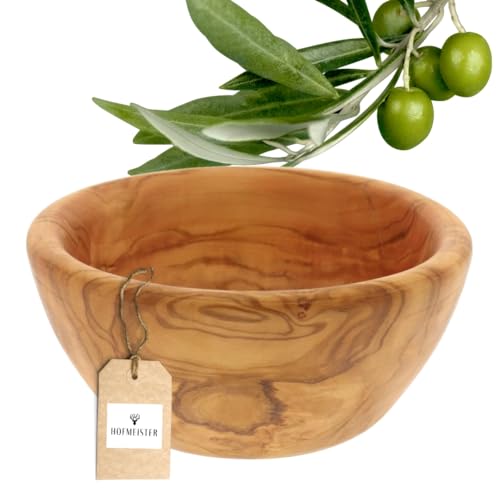 HOFMEISTER® Schale aus Olivenholz, Müslischale, Bowl für Müsli, Schüssel für Deko, 12 x 12 x 6,5 cm von Hofmeister Holzwaren