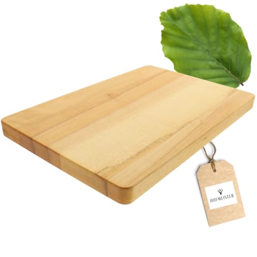 HOFMEISTER® Schneidebrett Kernbuche geölt – Robustes und langlebiges Schneidebrett, hochwertig verarbeitet, ideal zum Schneiden und Servieren in der Küche, 30 cm von Hofmeister Holzwaren