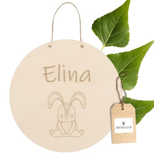 Personalisiertes Türschild Kinder Tiermotiv Gravur - individuelles Namensschild Holzschild Name Kinderzimmer - mit Aufhänger aus Jute - Geschenk Geburt Taufe Geburtstag verschiedene Motive, 20 cm Personalisiertes Türschild Kinder Tiermotiv Gravur - individuelles Namensschild Holzschild Name Kinderzimmer - mit Aufhänger aus Jute - Geschenk Geburt Taufe Geburtstag verschiedene Motive, 20 cm von Hofmeister Holzwaren