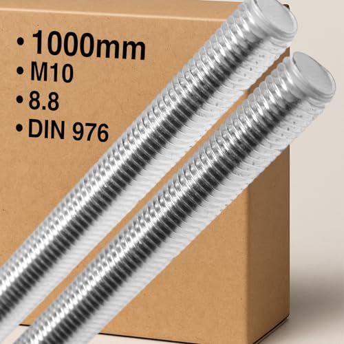 Gewindestange M10 x 1000mm Stahl verzinkt DIN 976 Vollgewinde 8.8 von Hofpracht