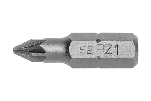 HÖGERT TECHNIK PZ1 Schraubbits 25 mm – 5er Set – Pozidriv Kreuzbits aus S2-Stahl – 1/4" Sechskant – DIN 3126 – langlebig & präzise für Akkuschrauber von Högert Technik