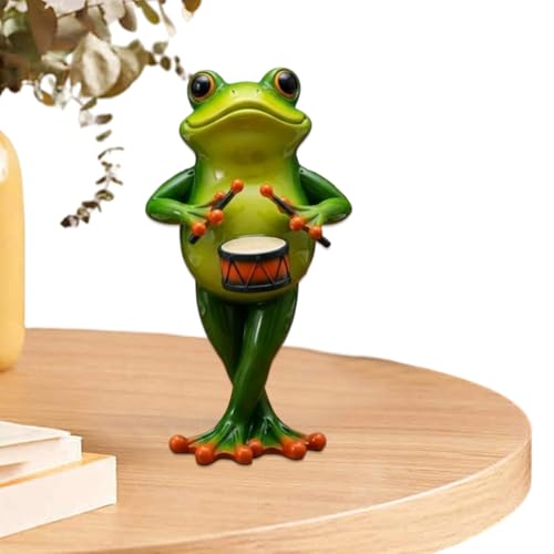 Hogvinnatil Dekoration - Musizierende Tierfigur Dekofigur,Handgefertigtes Sammlerstück Realistische Resin Deko Für Geburtstagsfeiern Geschenk Heimdekoration von Hogvinnatil