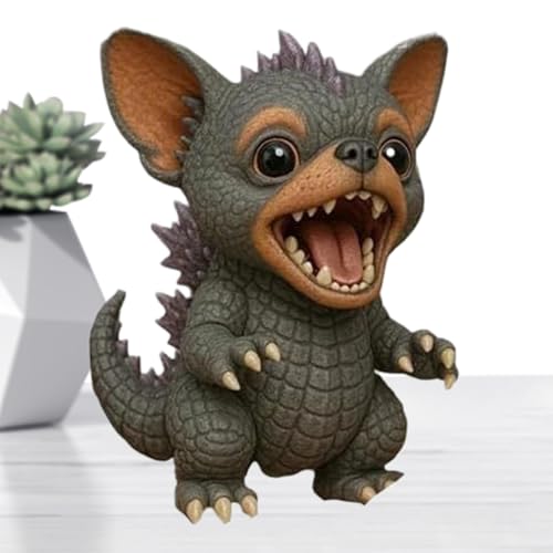 Hogvinnatil Hundestatue,Süße Hunde Deko Für Zuhause - Lustige Realistische Resintierfigur Als Wohnaccessoire Für Sideboard Kamin Schreibtisch Deko von Hogvinnatil