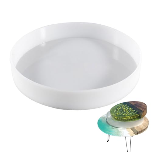 Hogvinnatil Silikonform Rund Gießform Epoxidharz Formen Tablettform Harz Tischform Charcuterie Board Harzform Large Resin Tray Molds Zur Herstellung Von Tischen Tabletts von Hogvinnatil