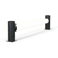 A-SAFE Mittelpfosten für Rammschutzgeländer eFlex als Verkehrsbarriere aus MEMAPLEX®, Innen- und Außenbereich, HxB von A-SAFE