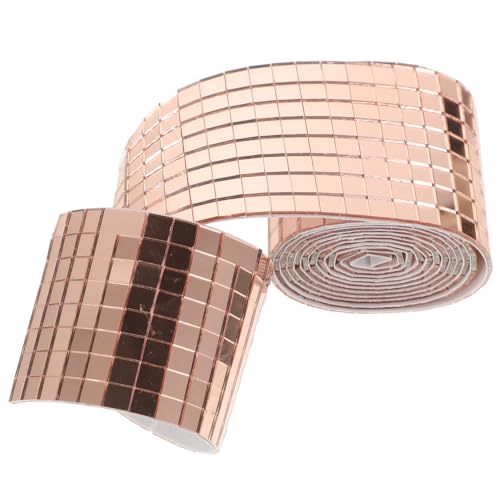 Hohopeti 1 Rolle Selbstklebende Mini Spiegel Mosaikfliesen Teiliges Wasserdichten Glasaufklebern für Kreative DIY Dekoration Küche Bad und Schlafzimmer Roségoldfarben Hohopeti 1 Rolle Selbstklebende Mini Spiegel Mosaikfliesen Teiliges Wasserdichten Glasaufklebern für Kreative DIY Dekoration Küche Bad und Schlafzimmer Roségoldfarben von Hohopeti