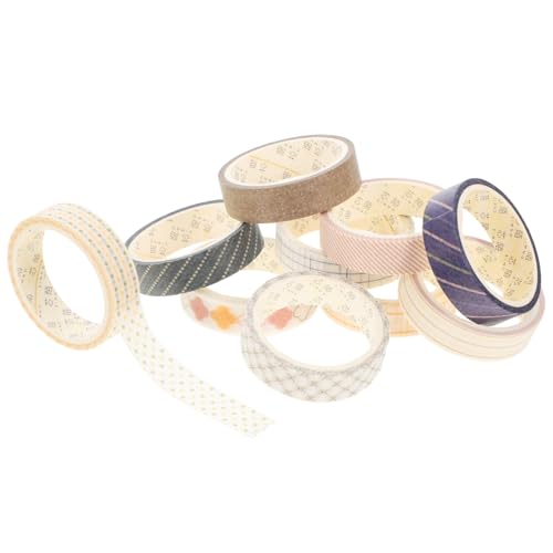 Hohopeti 10 Rollen Washi Tape Set Dekoratives Klebeband mit Minimalistischen Geometrischen Mustern für DIY Scrapbooking Planer Zubehör Selbstklebend Leicht Abreißbar Vielseitig Verwendbar Hohopeti 10 Rollen Washi Tape Set Dekoratives Klebeband mit Minimalistischen Geometrischen Mustern für DIY Scrapbooking Planer Zubehör Selbstklebend Leicht Abreißbar Vielseitig Verwendbar von Hohopeti