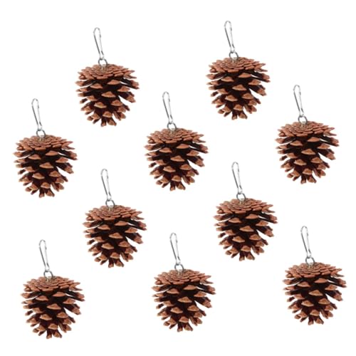 Hohopeti 10 Stück Natürliche Kauspielzeug für Papageien aus Langlebigen Kiefernzapfen Vogelkäfig Aufhängen für Mittlere Vögel Wie Sittiche und Wellensittiche Sicher und Einfach zu Hohopeti 10 Stück Natürliche Kauspielzeug für Papageien aus Langlebigen Kiefernzapfen Vogelkäfig Aufhängen für Mittlere Vögel Wie Sittiche und Wellensittiche Sicher und Einfach zu von Hohopeti