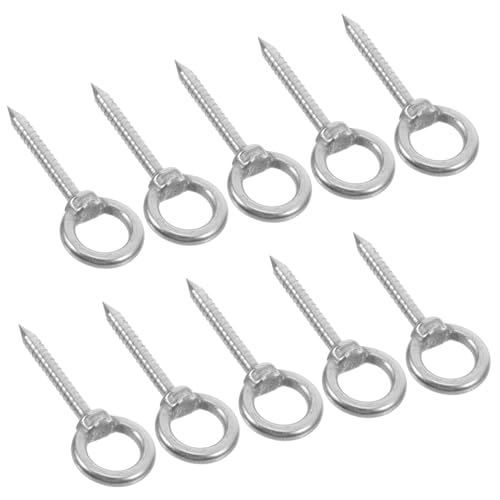 Hohopeti 10 Stück Teiliges Edelstahl Ringschrauben mit Rundring Selbstschneidende Aufhängehaken für Pflanzen Outdoor deko Beleuchtung Einfache Montage Rostfrei Vielseitig Einsetzbar Hohopeti 10 Stück Teiliges Edelstahl Ringschrauben mit Rundring Selbstschneidende Aufhängehaken für Pflanzen Outdoor deko Beleuchtung Einfache Montage Rostfrei Vielseitig Einsetzbar von Hohopeti