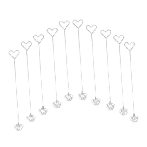 Hohopeti 10 Stück Teiliges Edelstahl Rührstäbe Handmixer mit Langem Griff zum Backen und Kochen Rostfrei zum Mixen von Eiern Milch Soßen und Teig Praktisches DIY Küchentool für Hobbybäcker von Hohopeti