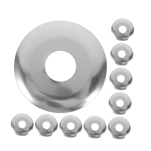 Hohopeti 10 Stück Teiliges Edelstahl Sprinklerkopf Abdeckplatten Dekorative Polierte Schutzabdeckungen für Feuerlöschrohre Einfache Montage Elegantes Design zur Optischen Aufwertung von Hohopeti 10 Stück Teiliges Edelstahl Sprinklerkopf Abdeckplatten Dekorative Polierte Schutzabdeckungen für Feuerlöschrohre Einfache Montage Elegantes Design zur Optischen Aufwertung von von Hohopeti