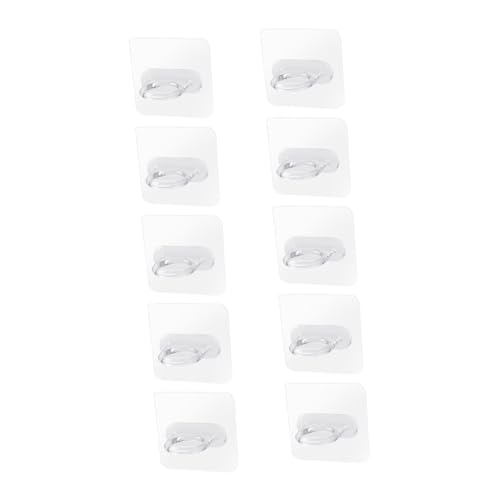 Hohopeti 10 Stück Teiliges Selbstklebendes Wandhaken Transparent Vielseitig für Küche Bad Bereich Starke Haftung ohne Bohren Einfache Montage Schont Wände Praktischer Organizer für Hohopeti 10 Stück Teiliges Selbstklebendes Wandhaken Transparent Vielseitig für Küche Bad Bereich Starke Haftung ohne Bohren Einfache Montage Schont Wände Praktischer Organizer für von Hohopeti