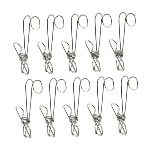 Hohopeti 10 Stück Teiliges Set Clips mit Haken Robuste und Langlebige Aufhängungsklammern für Vielseitige Anwendungen von Hohopeti