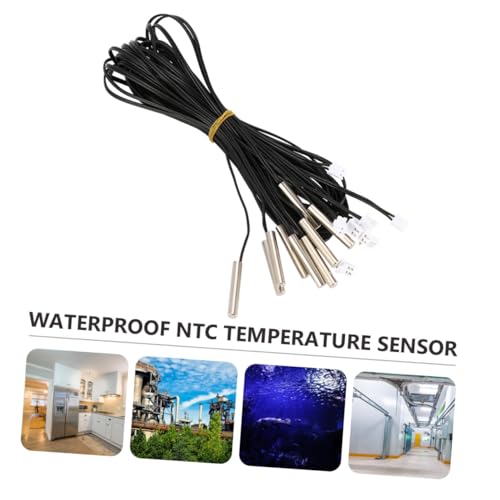 Hohopeti 10 Stück Teiliges Wasserdichter Ntc Thermistor Temperaturfühler Genauigkeit Kabel für Temperaturregelung in Klimaanlagen Kühlschränken Heizgeräten und Induktionsherden Hohopeti 10 Stück Teiliges Wasserdichter Ntc Thermistor Temperaturfühler Genauigkeit Kabel für Temperaturregelung in Klimaanlagen Kühlschränken Heizgeräten und Induktionsherden von Hohopeti