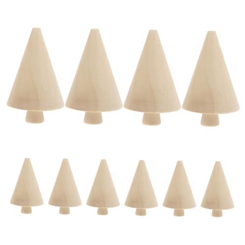 Hohopeti 10 Stück Unlackierte Mini holzbäume zum Bemalen Kleine Holzbaum ornamente für DIY Bastelprojekte Natürliche Holzfiguren für Innen Außendekoration Dekorative Mini baumfiguren Hohopeti 10 Stück Unlackierte Mini holzbäume zum Bemalen Kleine Holzbaum ornamente für DIY Bastelprojekte Natürliche Holzfiguren für Innen Außendekoration Dekorative Mini baumfiguren von Hohopeti