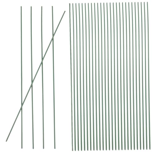 Hohopeti 100 Stück Floristik draht Grün Flexible und Langlebige Metall blumenstiele zum Basteln von Blumensträußen Hochzeitsdekoration Künstlichen Blumen und DIY blumenarrangements von Hohopeti