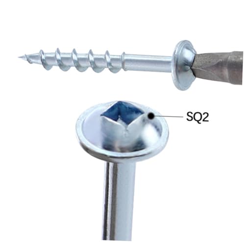 Hohopeti 100 Stück Holzschrauben Selbstschneidend Schrägloch Schrauben mit Grobgewinde und Halbzahn Vierkantantrieb Kohlenstoffstahl Robust und Einfach zu Verarbeiten Hohopeti 100 Stück Holzschrauben Selbstschneidend Schrägloch Schrauben mit Grobgewinde und Halbzahn Vierkantantrieb Kohlenstoffstahl Robust und Einfach zu Verarbeiten von Hohopeti