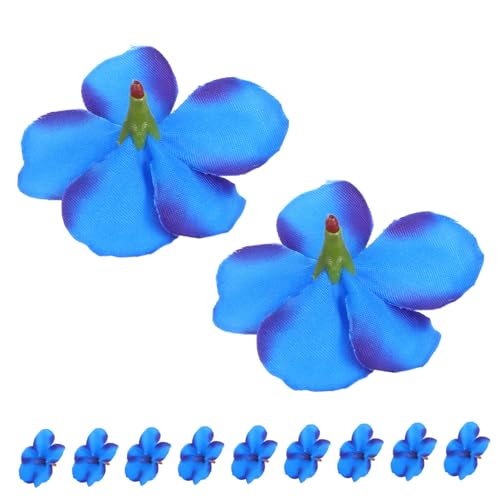 Hohopeti 100 Stück Künstliche Orchideenblütenköpfe Hochrealistische Gefälschte Blumen für DIY Basteln Hochzeitsdeko Partyarrangements und Brautsträuße Leichte und Vielseitige von Hohopeti