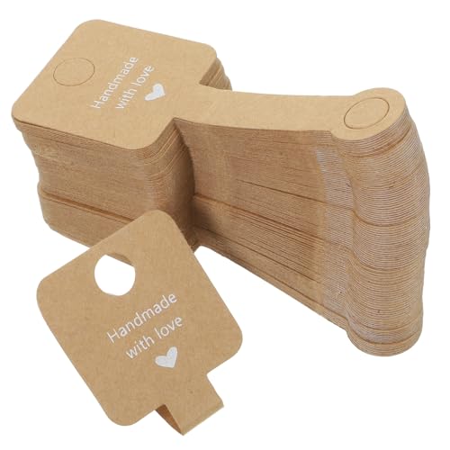 Hohopeti 100 Stück Schmuck Display Karten aus Kraftpapier Doppelseitige Klappkarten für Halsketten Armbänder Ringe Schmuckverpackung für Kleine Unternehmen Langlebig und Leicht Tragbar Hohopeti 100 Stück Schmuck Display Karten aus Kraftpapier Doppelseitige Klappkarten für Halsketten Armbänder Ringe Schmuckverpackung für Kleine Unternehmen Langlebig und Leicht Tragbar von Hohopeti