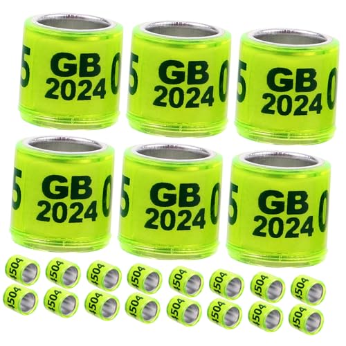 Hohopeti 100 Stück Tauben Fußringe aus Aluminium Kunststoff Kleine Vogelringe zur Identifikation Langlebige Brieftauben Beinmarkierer Hellgelbe Nummernringe Leicht und Kompakt Geeignet für Hohopeti 100 Stück Tauben Fußringe aus Aluminium Kunststoff Kleine Vogelringe zur Identifikation Langlebige Brieftauben Beinmarkierer Hellgelbe Nummernringe Leicht und Kompakt Geeignet für von Hohopeti