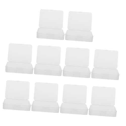 Hohopeti 10stücke Aufbewahrungsbox Für Perlen Aus Kunststoff Transparente Mini-plastikbox Rechteckiger Behälter Mit Klappdeckel Kleiner Organizer Für Bastelarbeiten Und Hohopeti 10stücke Aufbewahrungsbox Für Perlen Aus Kunststoff Transparente Mini-plastikbox Rechteckiger Behälter Mit Klappdeckel Kleiner Organizer Für Bastelarbeiten Und von Hohopeti