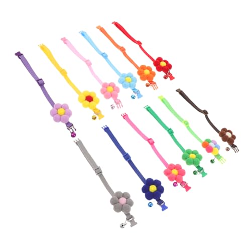 Hohopeti 12 Stück Teiliges Blumen-hundehalsband- Verstellbare und Hautfreundliche mit Dekorativer Blume und Glocke Bunte Haustier- für Katzen und Kleine Hunde Geeignet für Fotoshootings und Hohopeti 12 Stück Teiliges Blumen-hundehalsband- Verstellbare und Hautfreundliche mit Dekorativer Blume und Glocke Bunte Haustier- für Katzen und Kleine Hunde Geeignet für Fotoshootings und von Hohopeti