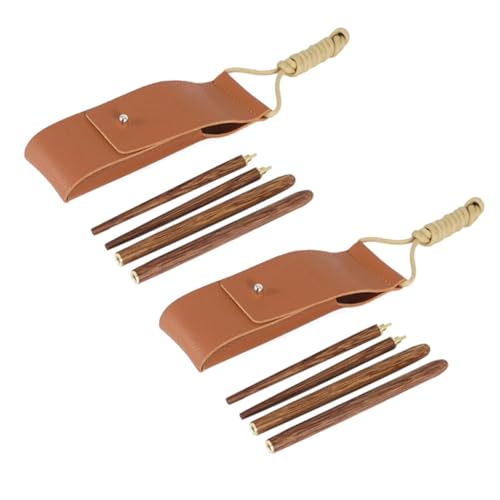 Hohopeti 2 Paare Faltbare Essstäbchen aus Holz Tragbares Abnehmbares Camping Geschirr Leicht Robust mit Tasche für Outdoor Picknick Grillen und Reisen Hohopeti 2 Paare Faltbare Essstäbchen aus Holz Tragbares Abnehmbares Camping Geschirr Leicht Robust mit Tasche für Outdoor Picknick Grillen und Reisen von Hohopeti