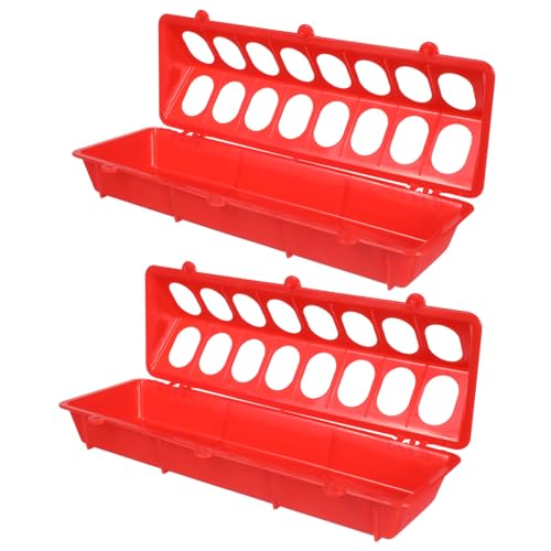 Hohopeti 2 STÜCK Robuste Tauben Futterbox aus Leichtem Kunststoff Zuverlässiger Futtertrog für Taubenkäfig und Kleine Vögel Einfach zu Reinigen Montieren Geeignet für Papageien Hohopeti 2 STÜCK Robuste Tauben Futterbox aus Leichtem Kunststoff Zuverlässiger Futtertrog für Taubenkäfig und Kleine Vögel Einfach zu Reinigen Montieren Geeignet für Papageien von Hohopeti