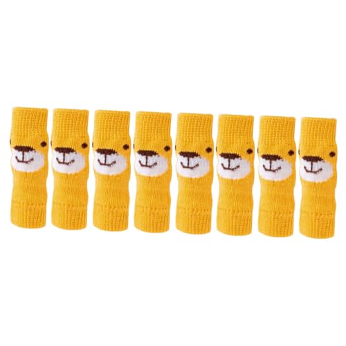 Hohopeti 2 Sätze Niedliche Hundebeinsocken mit Cartoon bär Motiv Schützende Gelenküberzüge für Welpen Hautfreundlich rutschfest Bequem für Haustiere bis Gelb Hohopeti 2 Sätze Niedliche Hundebeinsocken mit Cartoon bär Motiv Schützende Gelenküberzüge für Welpen Hautfreundlich rutschfest Bequem für Haustiere bis Gelb von Hohopeti
